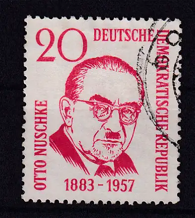 1. Todestag von Otto Nuschke