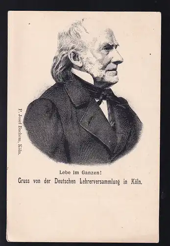 P. Josef Bachem, Gruss von der Lehrerversammlung in Köln