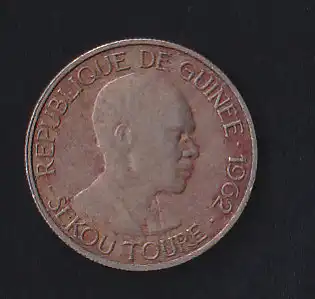 Guinea 1962 5 Franc sekou Toure, ss