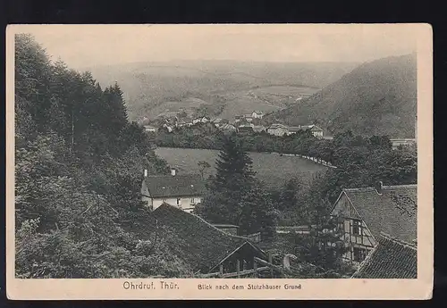 Ohrdruf Thür. Blick nach dem Stützhäuser Grund