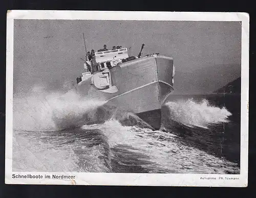 Schnellboot im Nordmeer, Karte Beförderungsspuren