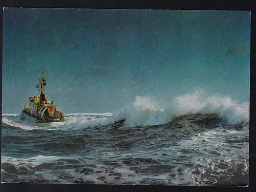 Seenotkreuzer auf Kontrollfahrt