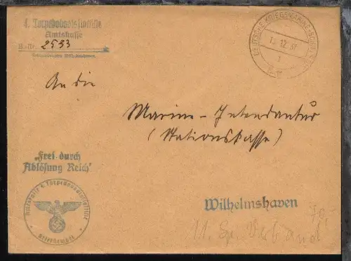 MSP 11l 13.12.37 4. T-Boots-Flottille + Amtskassen-L3 + BfSt. auf Dienst-Bf. 