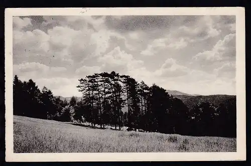 Hitler 60 H. auf AK mit Stempel OHRENSDORF STRITEZ n. LUDINOU a 30.III.45