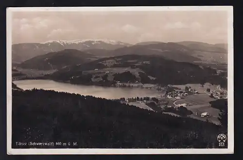 TITISEE-SEEBRUCK BAHNPOST Z 1944 2.5.33 auf AK (Titisee), 