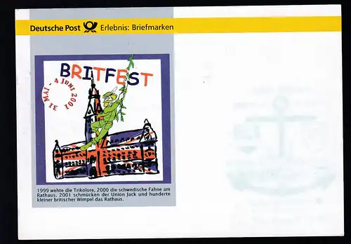 ROSTOCK 18057 Deutsche Post Erlebnis Briefmarken Hanse Sail 11.-14.8.2005 