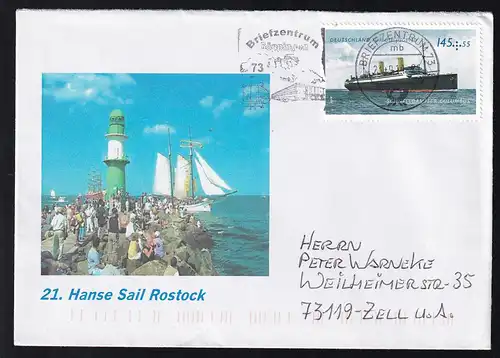 Sonderumschlag 21. Hanse Sail Rostock