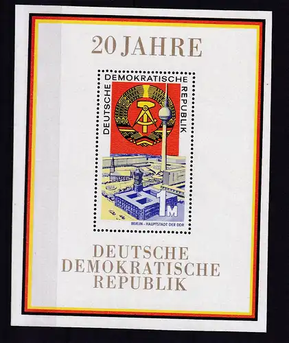20 Jahre DDR, Block **