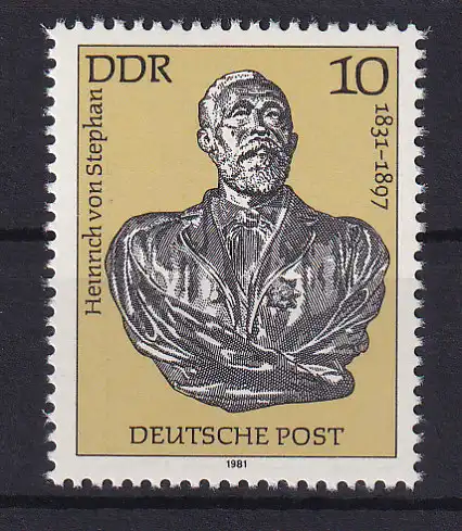 150. Geburtstag von Heinrich von Stephan., **