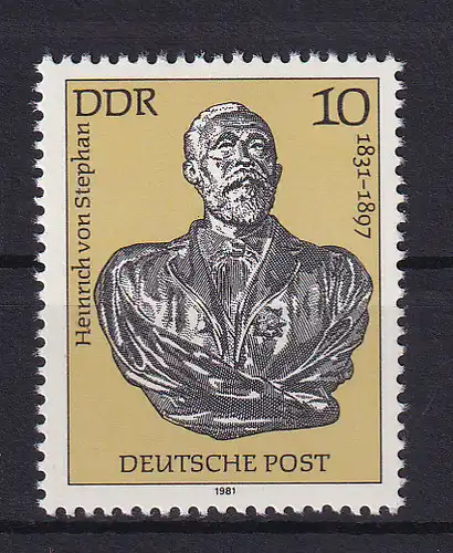 150. Geburtstag von Heinrich von Stephan., **