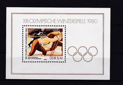 Olympische Winterspiele Lake Placid 1980, Block **