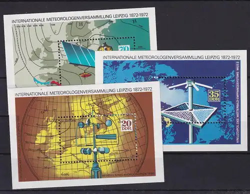 100 Jahre Meteorologen-Versammlungen, 3 Blocks **