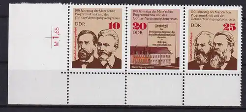 100. Jahrestag der Marx'schen Programmkritik und des Gothaer Vereinigungs-