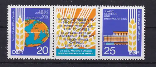 Welt-Getreide- und Brotkongress Dresden 1970, Zusammendruck  **