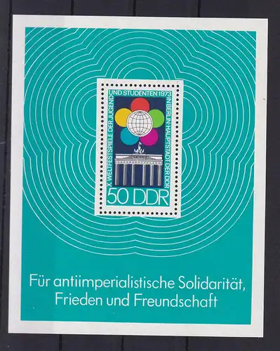  Weltfestspiele der Jugend und Studenten Berlin 1973, Block **
