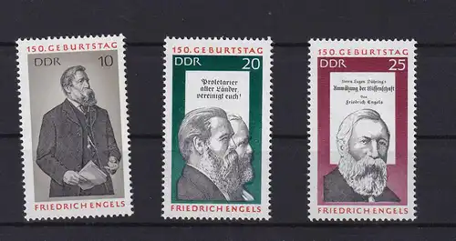 150. Geburtstag von Friedrich Engels, **