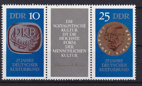 25 Jahre Deutscher Kulturbund, Zusammendruck **