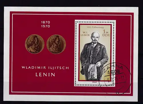 100. Geburtstag von Wladimir Iljitsch Lenin, Block