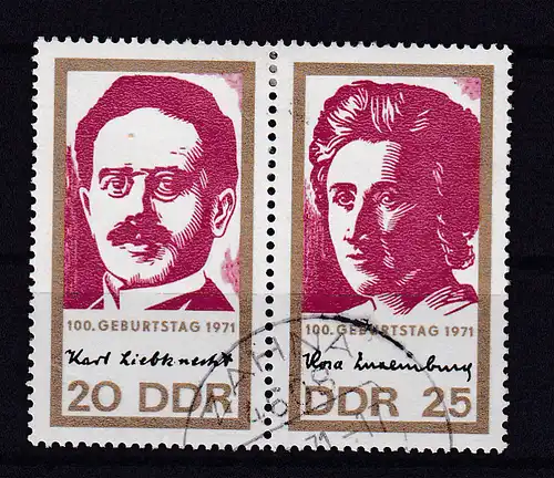 00. Geburtstag von Rosa Luxemburg und Karl Liebknecht, Zusammendruck