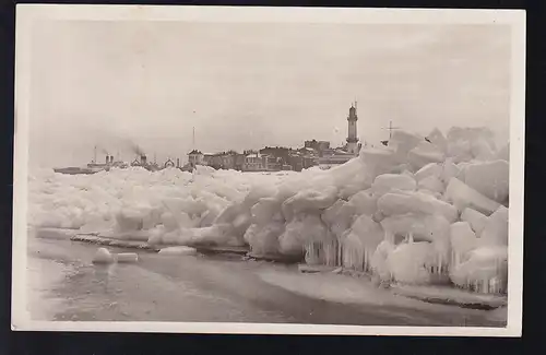 Warnemünde vereister Strom