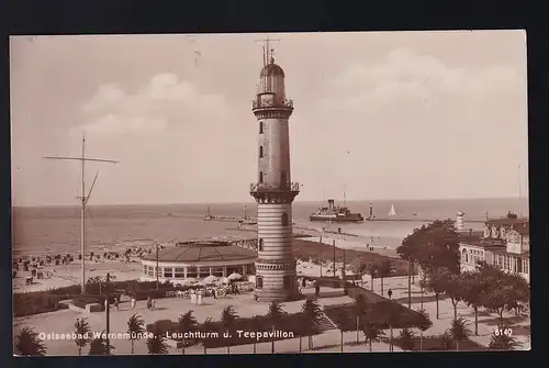 Warnemünde Leuchtturm und Teepavillon