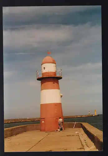Foto Warnemünde Leuchtturm Ostmole