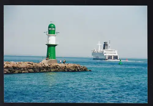 Foto Warnemünde Leuchtturm Westmole