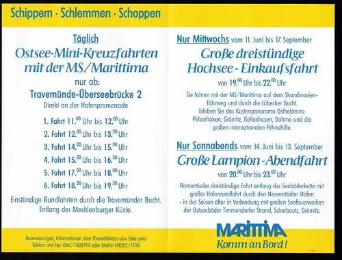 Flyer MS "Marittima"