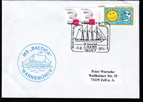 ROSTOCK 18057 Deutsche Post-Erlebnis Briefmarken Viermast-Gaffelschoner 