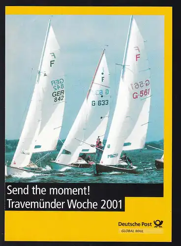 Sonder-CAK (Segelboote) der Deutschen Post zur Travemünder Woche 2001 