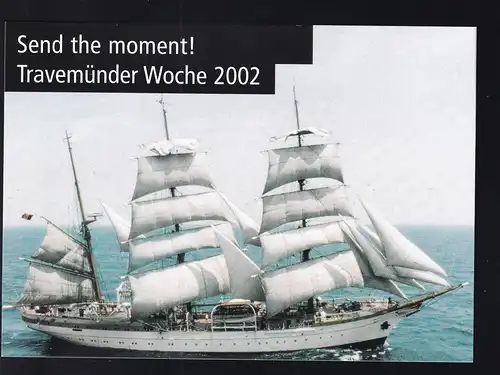Sonder-CAK (Segelschiff) der Deutschen Post zur Travemünder Woche 2002,