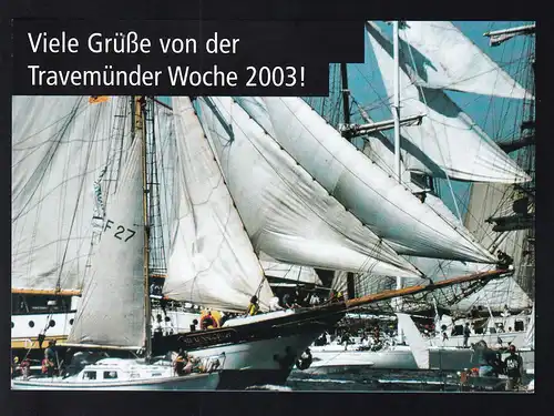 Sonder-CAK (Segelschiff) der Deutschen Post zur Travemünder Woche 2003, 