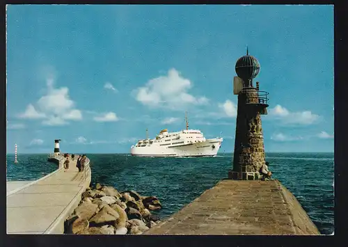 Ostseeheilbad Travemünde Mole und MS "Nils Holgersson"