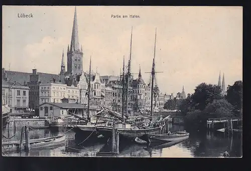 Lübeck Partie am Hafen