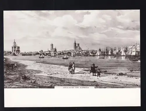 Stralsund vom Dänholm (historische Ansicht)