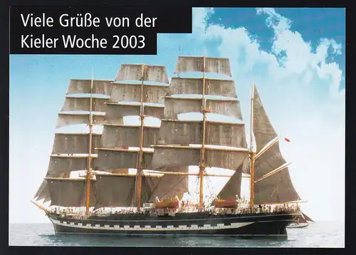 Segelschiff, Grüsse von der Kieler Woche 2003