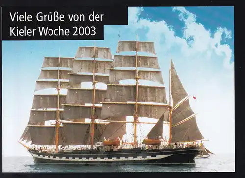 Segelschiff, Grüsse von der Kieler Woche 2003
