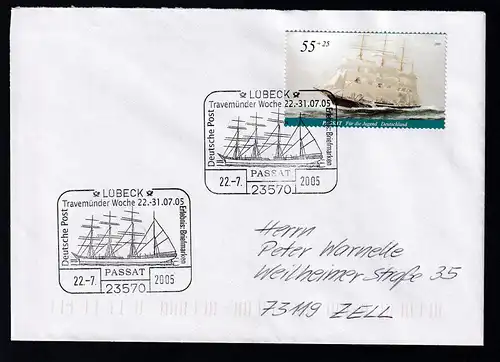LÜBECK 23570 Deutsche Post Erlebnis Briefmarken Travemünder Woche  22.-31.07.05