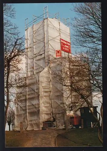 Foto Leuchtturm Kiel-Holtenau eingerüstet