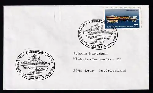 ECKERNFÖRDE 1 2330 WOCHENENDE BEI DER MARINE 29.6.-1.7.1979 Troßschiff "Lüneburg