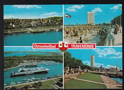 OSt. Lübeck 9.4.86 + Cachet MS Nordpaloma auf CAK (Travemünde)