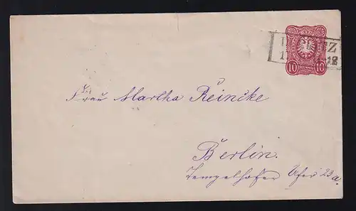 R2 DOELITZ 17.11. auf Ganzsache nach Berlin, kl. Einriss