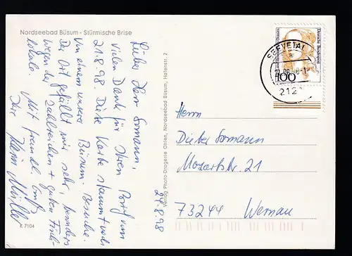 Nordseebad Büsum Stürmische Brise