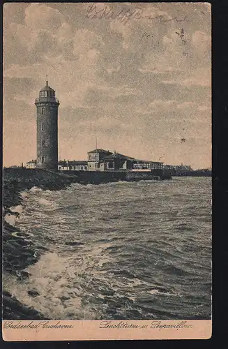 Nordseebad Cuxhaven Leuchtturm und Seepavillon