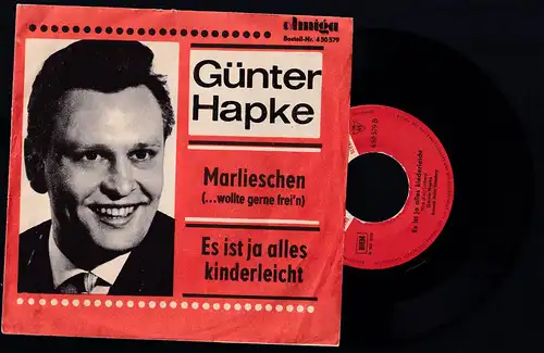 Günter Hapke "Marlischen"/"Es ist ja alles kinderleicht", Amiga-Single