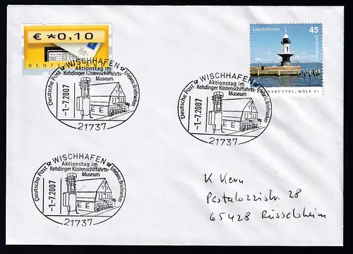WISCHHAFEN 21737 Deutsche Post Erlebnis Briefmarken Aktionstag im Kehrdinger 