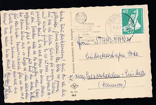 Nordseebad List auf der InselbSylt Fischkutter im Hafen