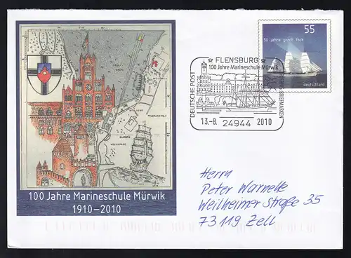 FLENSBURG 24944 DEUTSCHE POST ERLEBNIS BRIEFMARKEN 100 Jahre Marineschule 