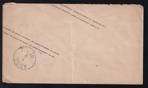 Ziffer 1 Gr.  mit R3 STETTIN BAHNHOF 7.7. nach Ribnitz,