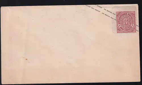 Ziffer 3 Kr. auf Preussen U 34